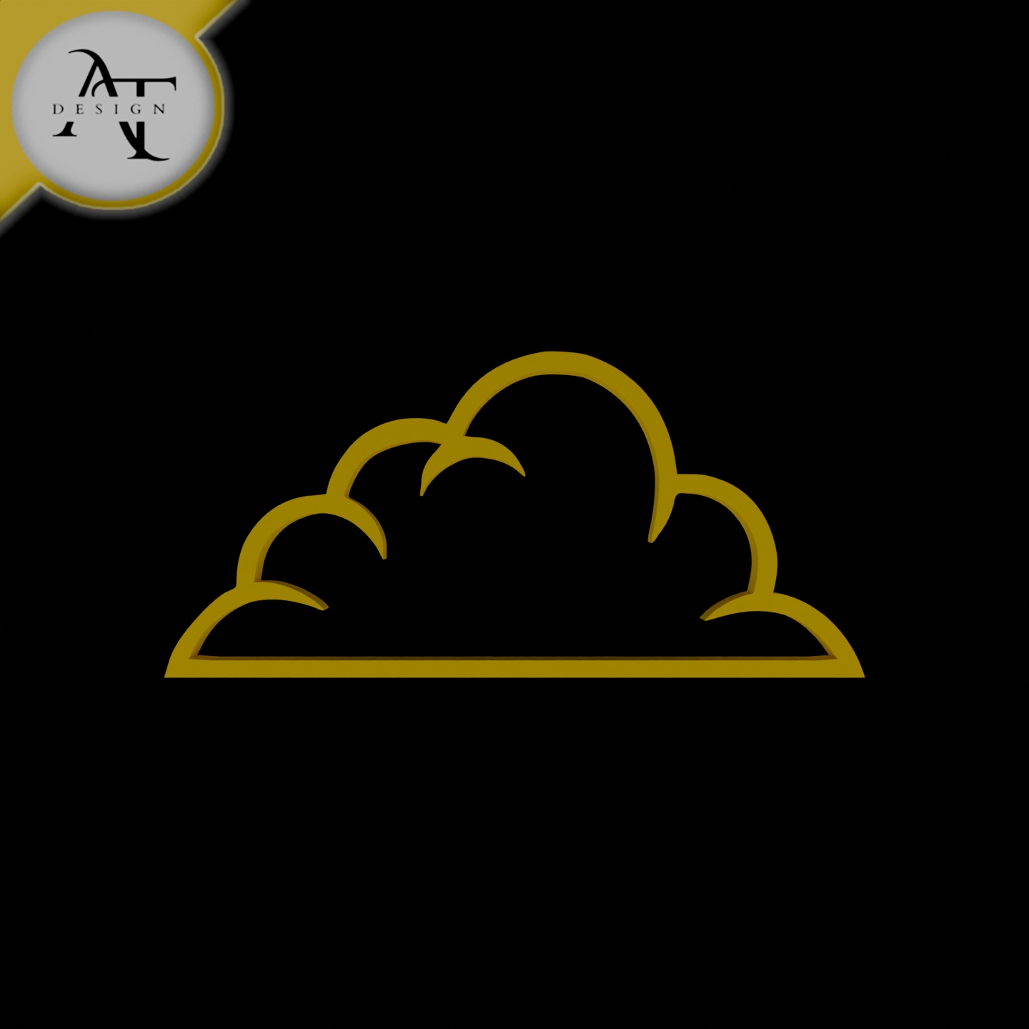 Simple Cloud Symbol - 2D Art