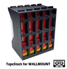 TapeStack WALLMOUNT RACK - The tape rack with PUSH-TO-PICK FUNction