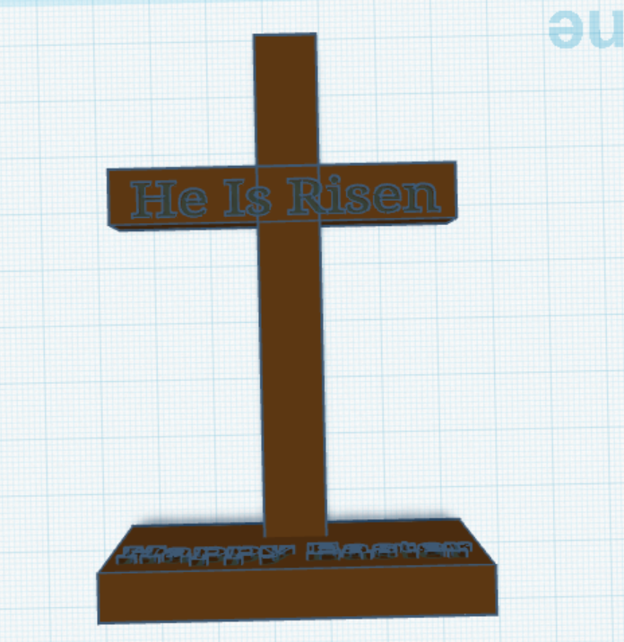 Miniatura 2 do modelo 3D Easter Cross 3