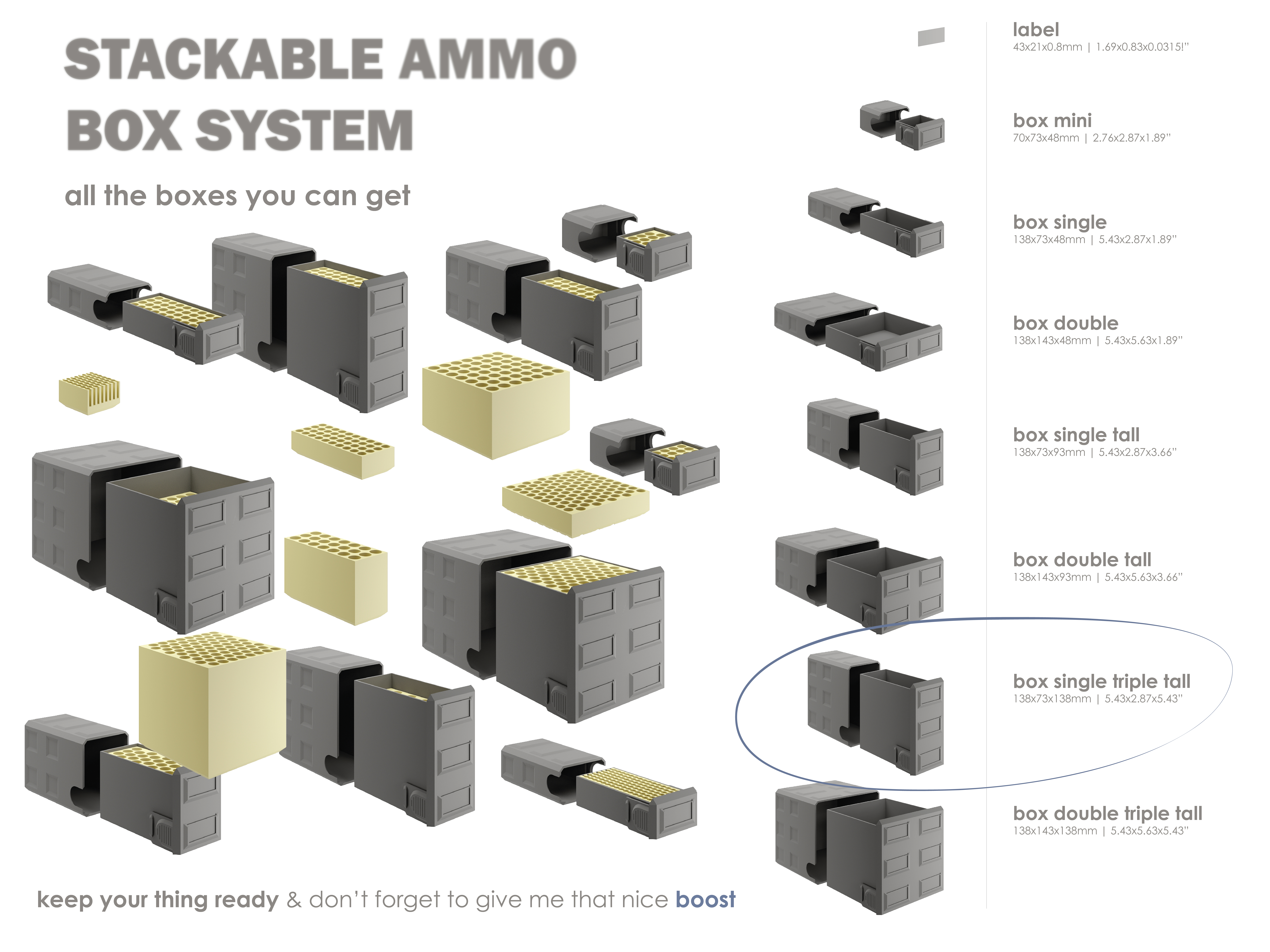 Stackable Box Basic Triple Tall — miniatura 4