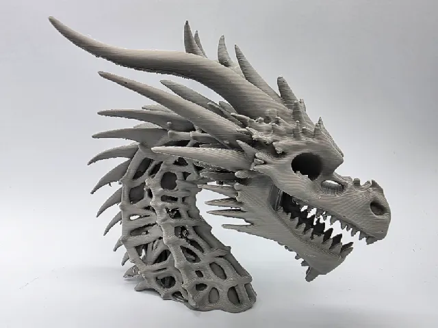 Skeletal Dragon Bust 3