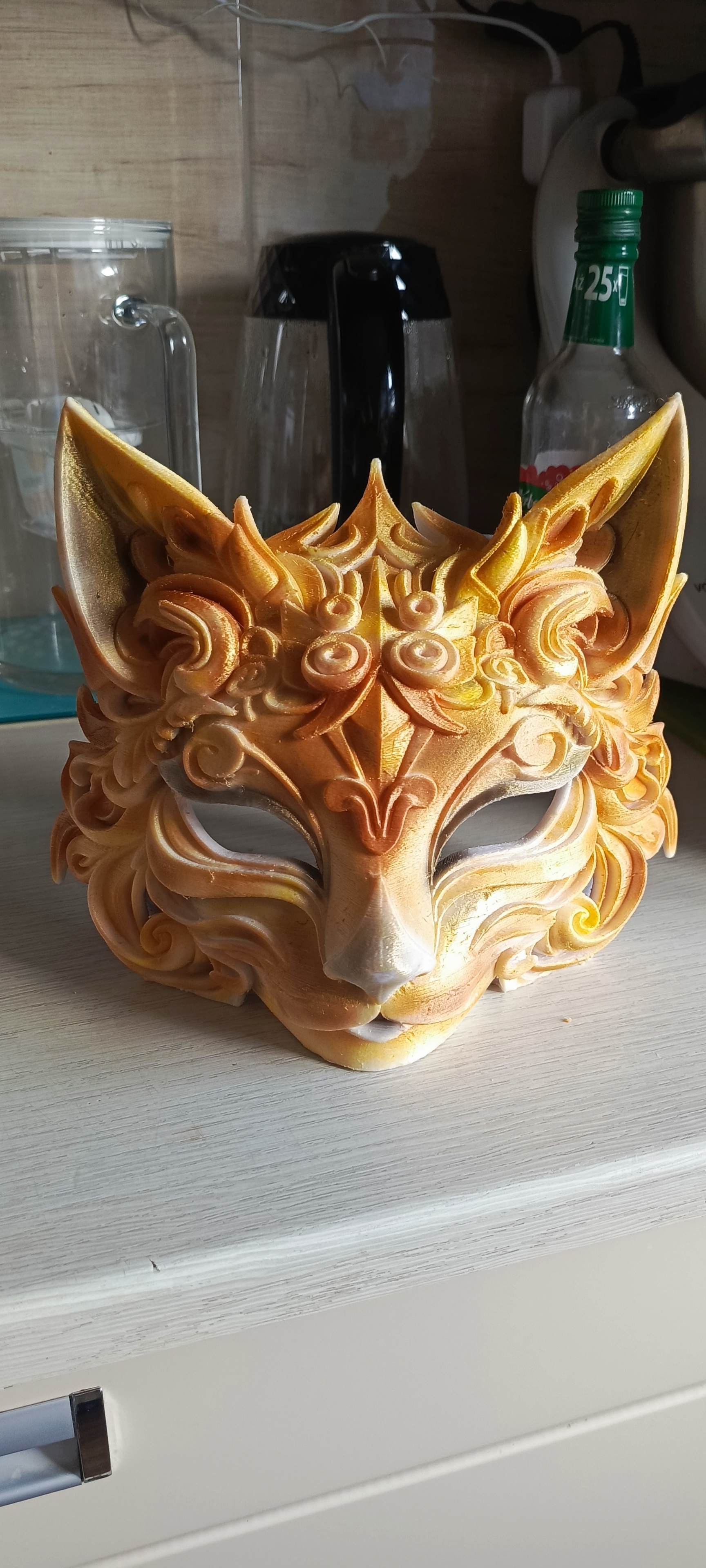 Miniatura 3 do modelo 3D Cat mask