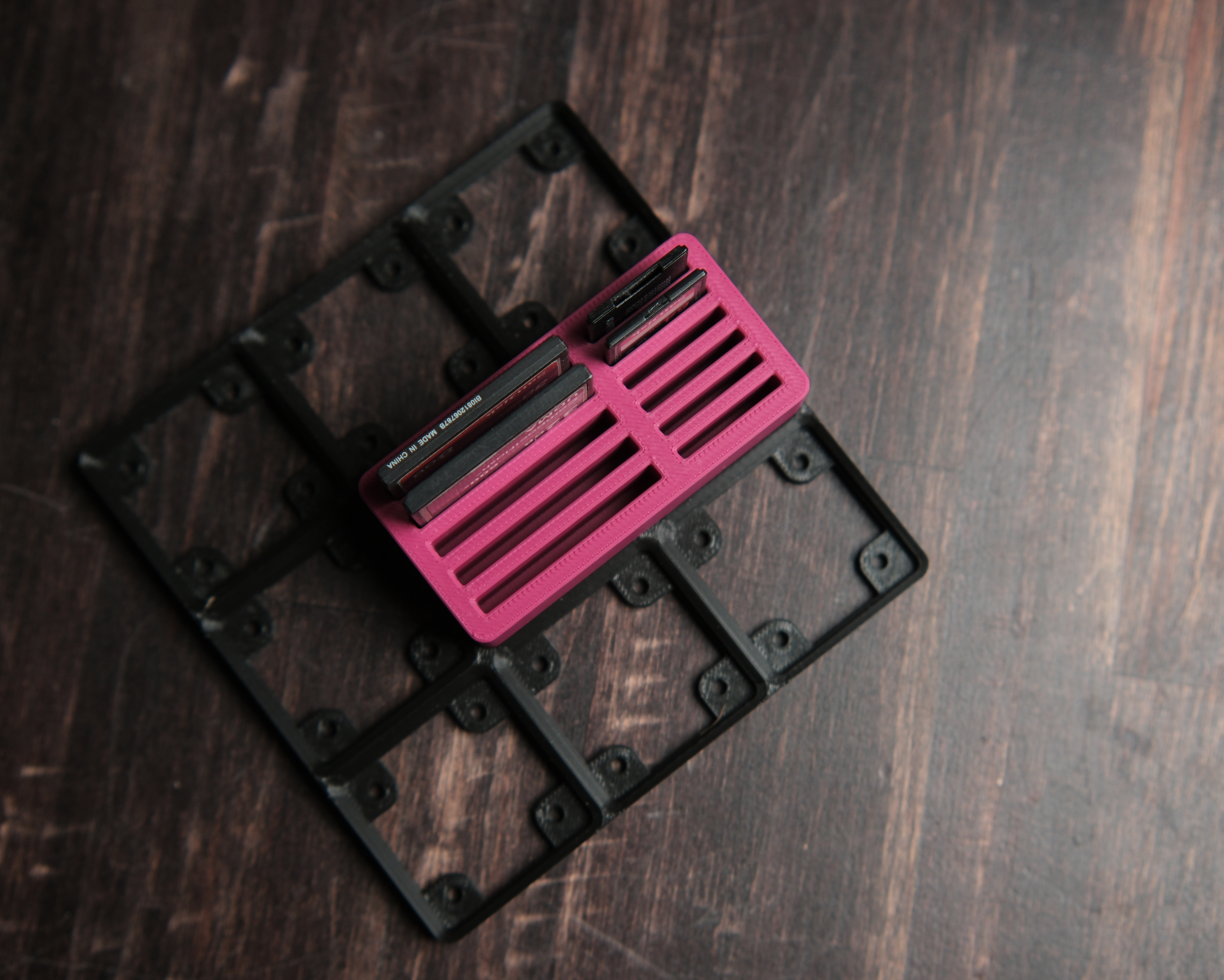Miniatura 2 do modelo 3D Gridfinity CF & SD Card Holder