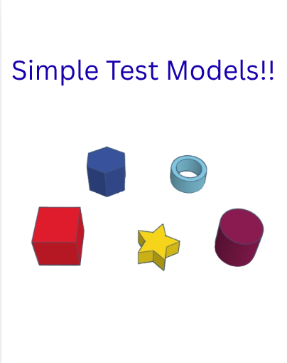 Basic shapes test prnts