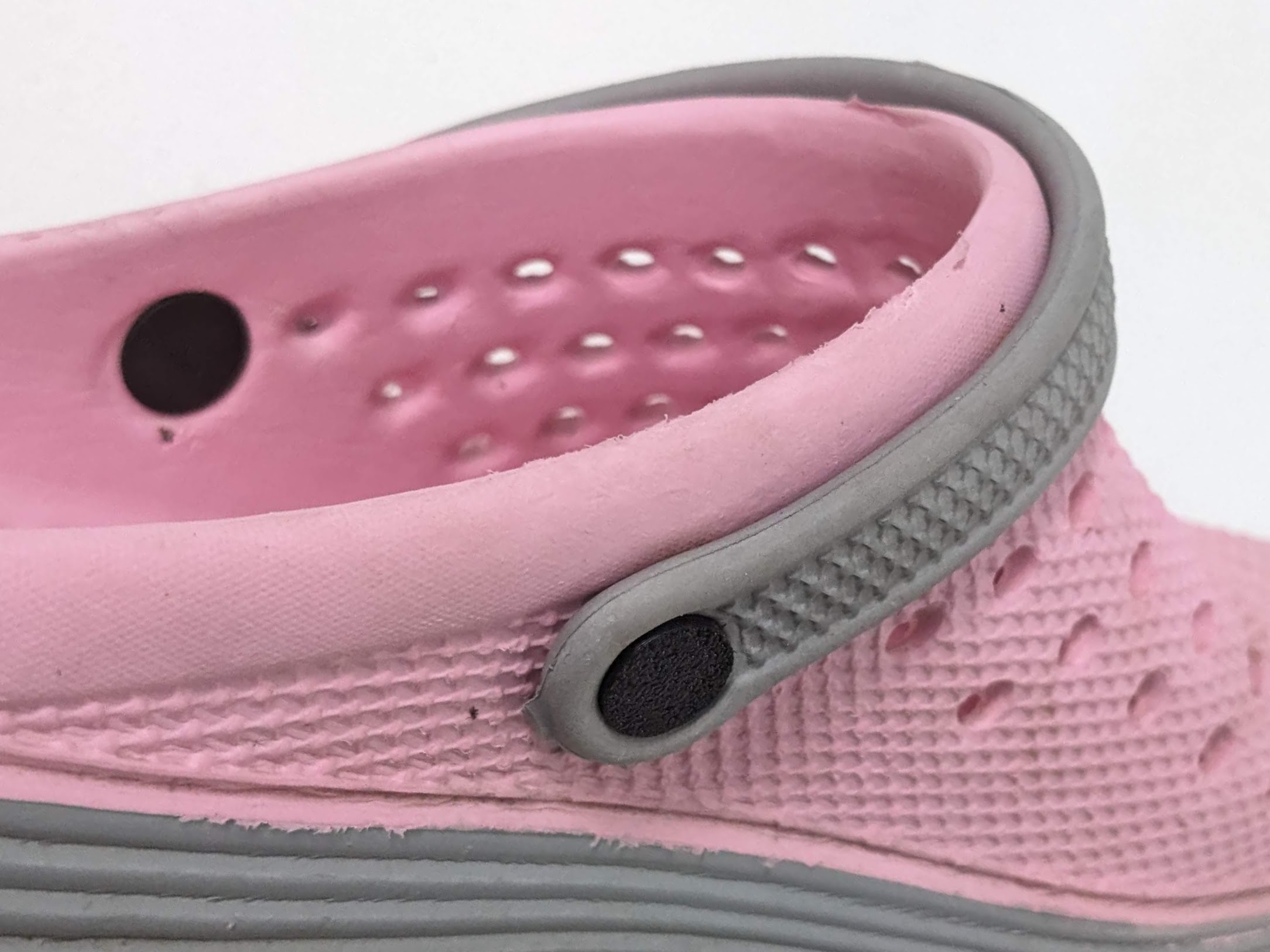 Button for crocs