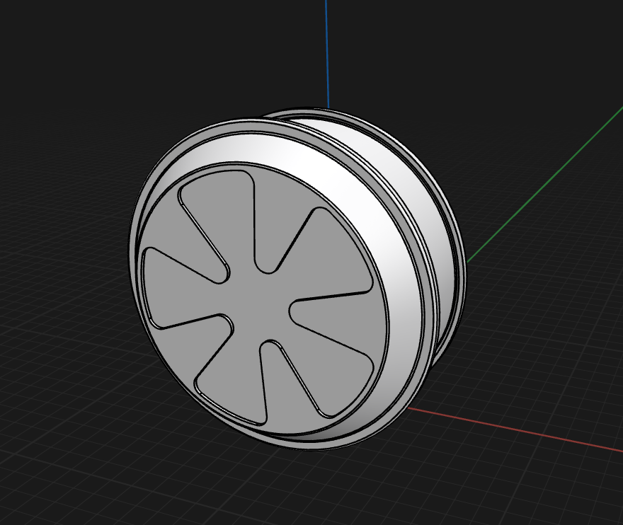 hoverboard motor for 3d modeling