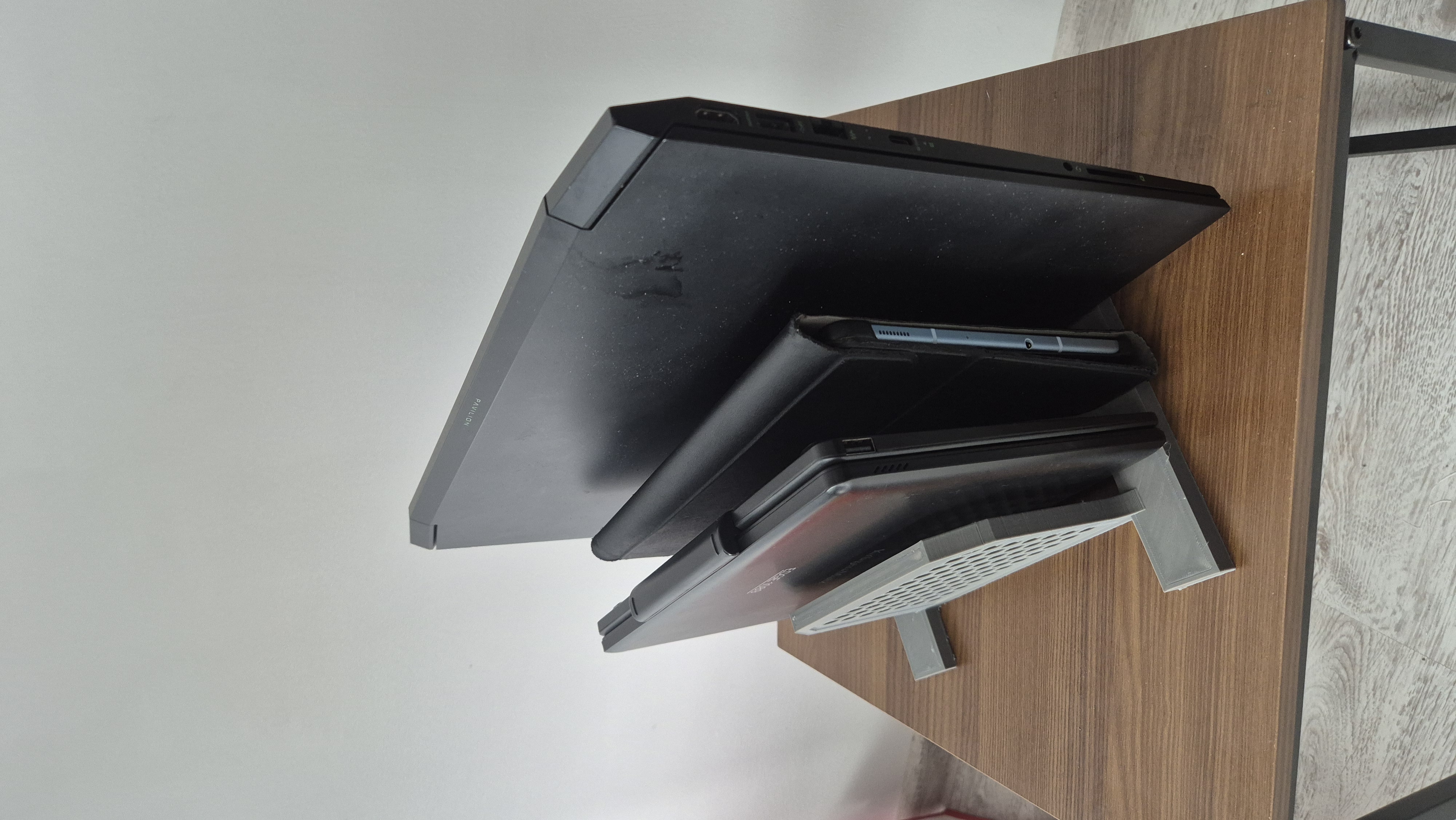 Laptop and tablet holder
