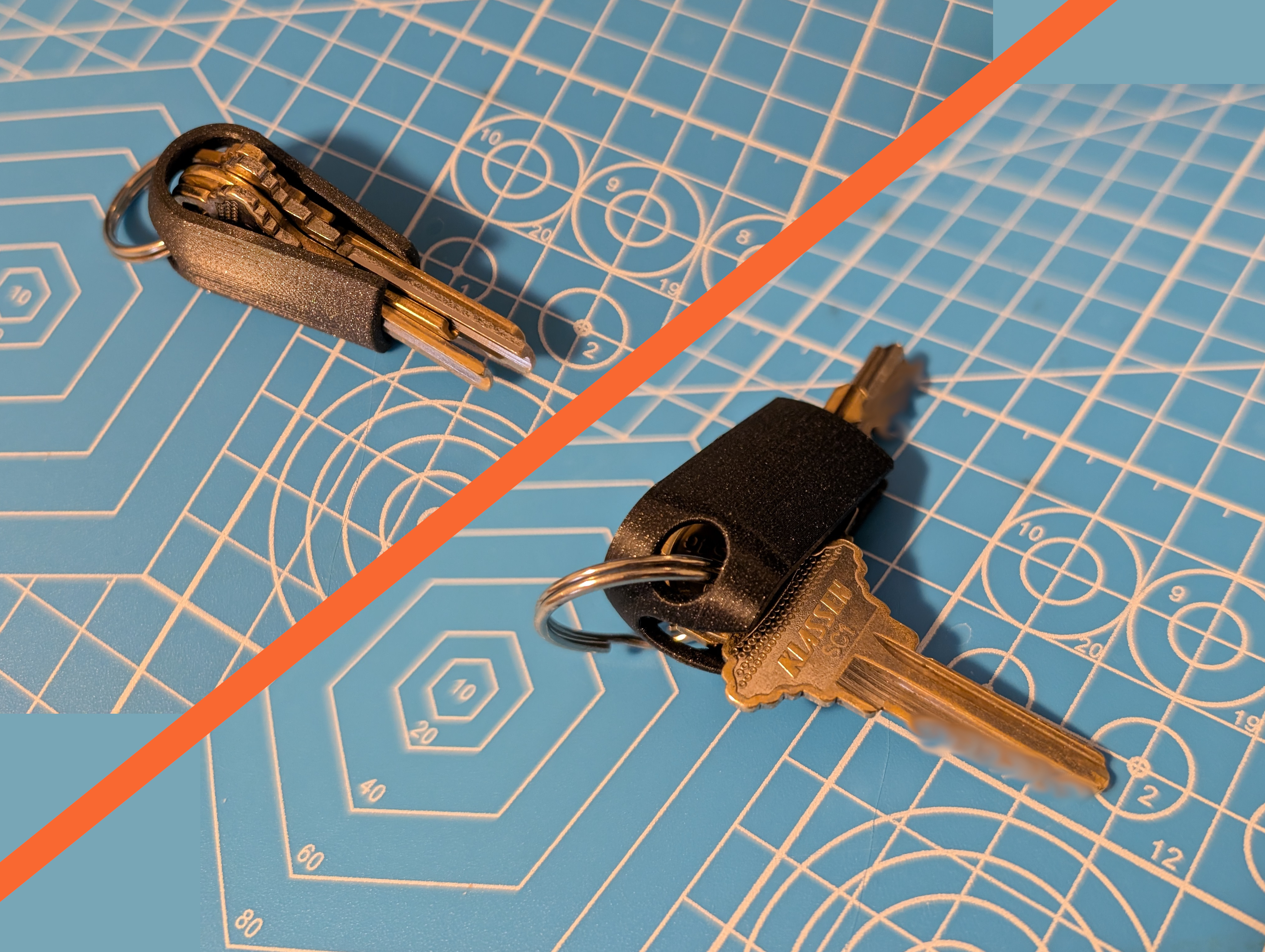 Clamping Key Holder (Compliant, Self-centering, Parametric)