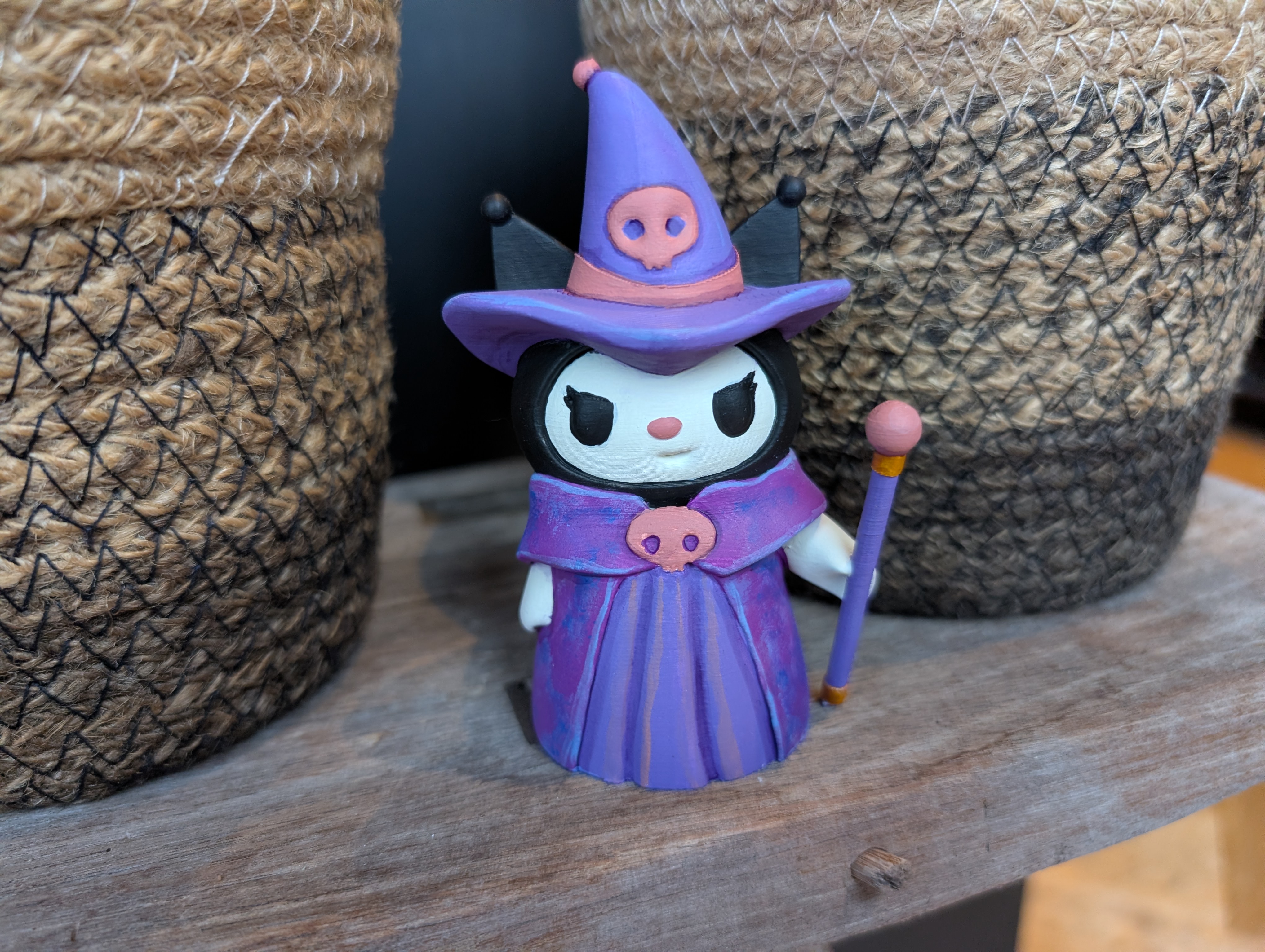Kuromi Witch (support-free) 3D model