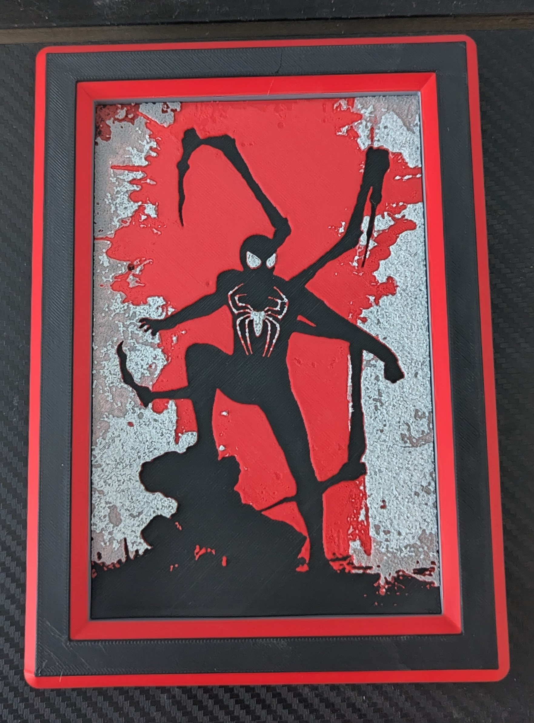 Framed SpiderMan Poster Vintage - HueForge