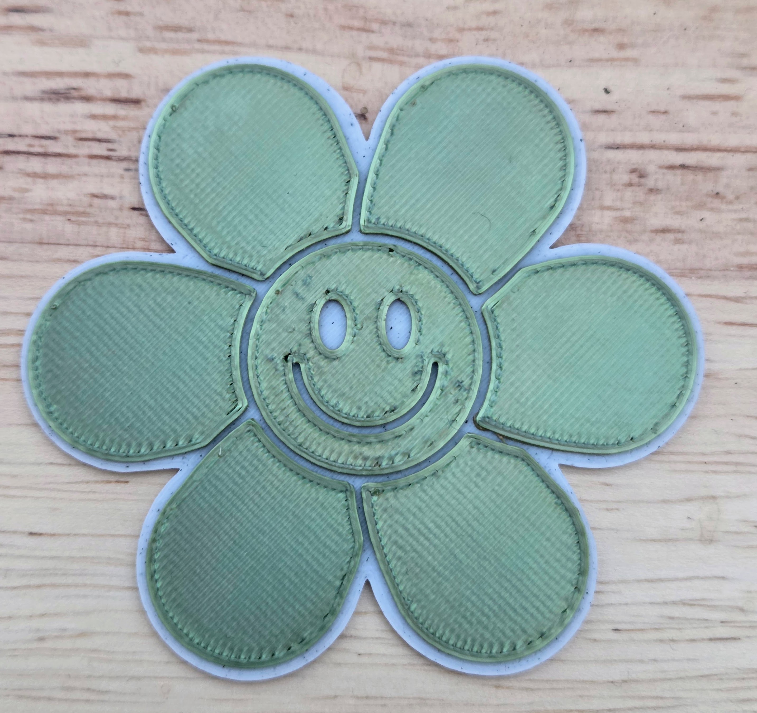 Smiley Flower Coaster