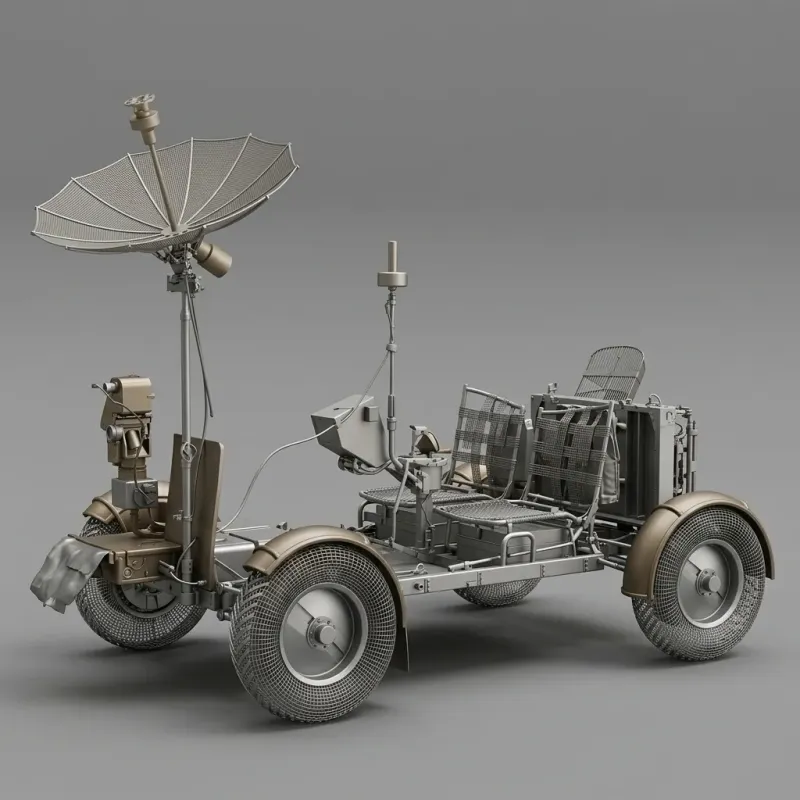 Space Transport Vehicles - Apollo 15 Lunar Roving Vehicle by Model ...