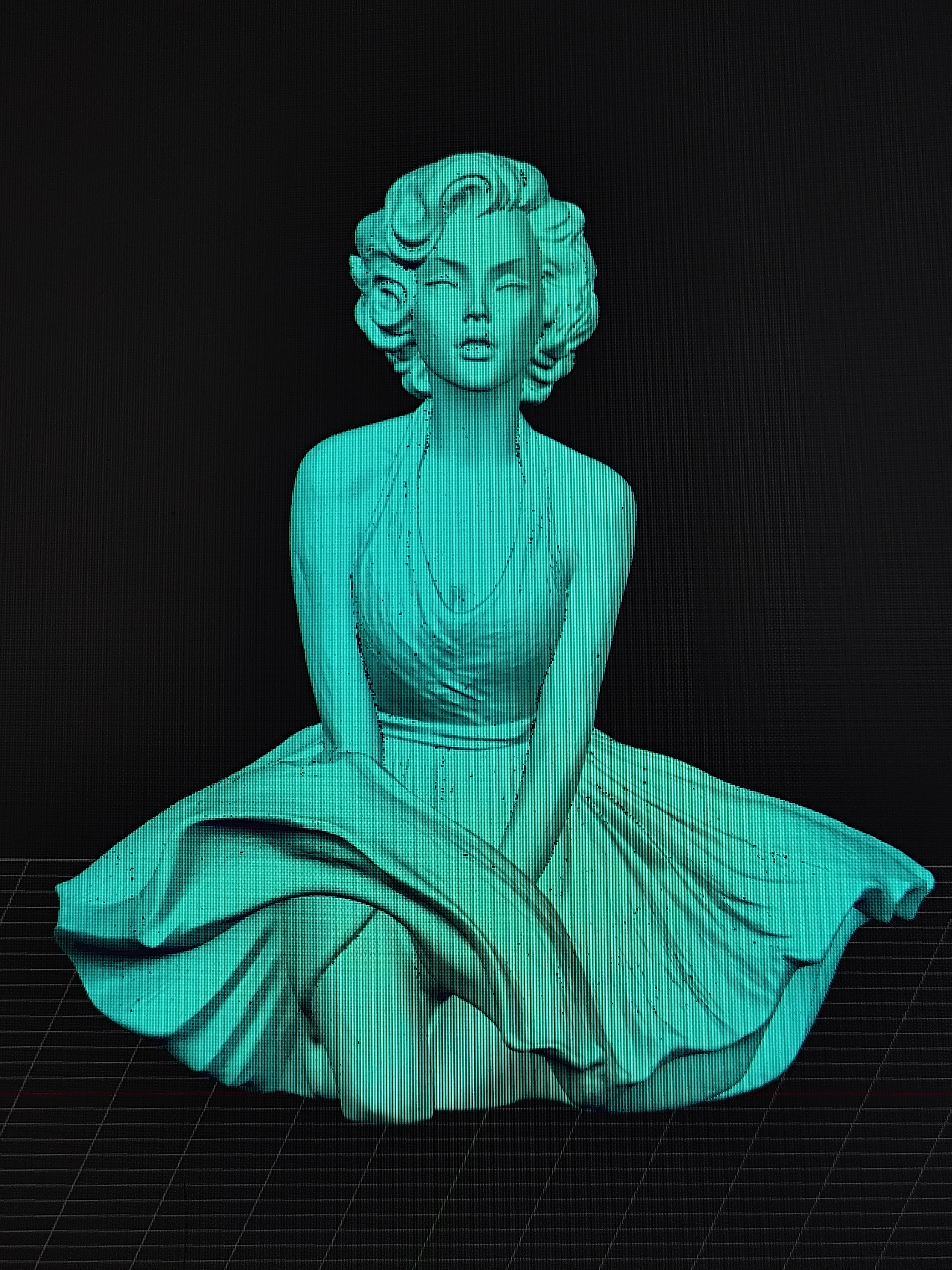 maralyn munroe sculpture with 2 upgrades