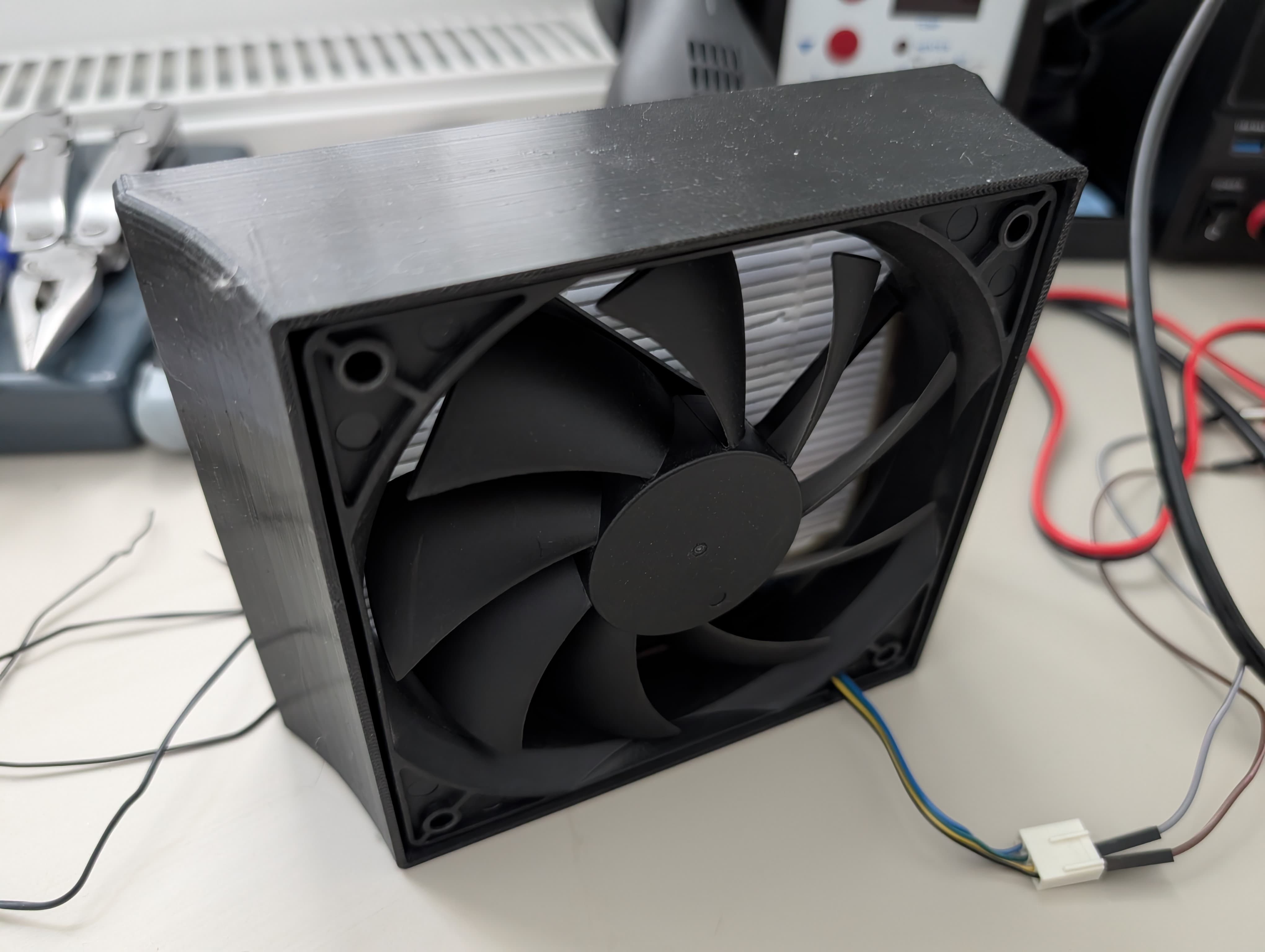 Soldering fumes filter 120mm fan and HEPA