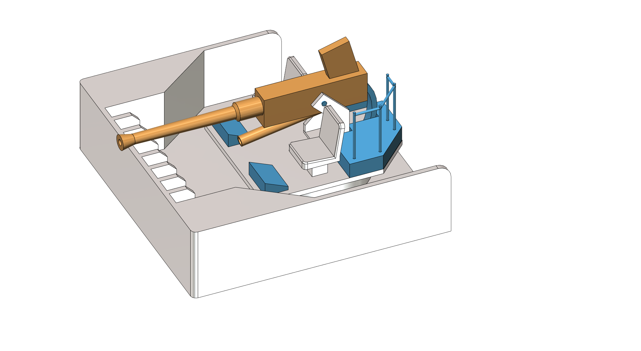 RC Boat: USS Crockett Deck Structures