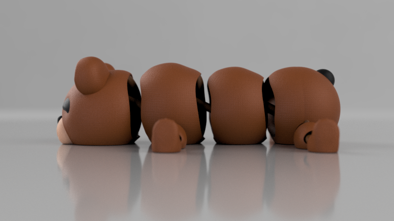 Miniatura 2 do modelo 3D Articulated bear