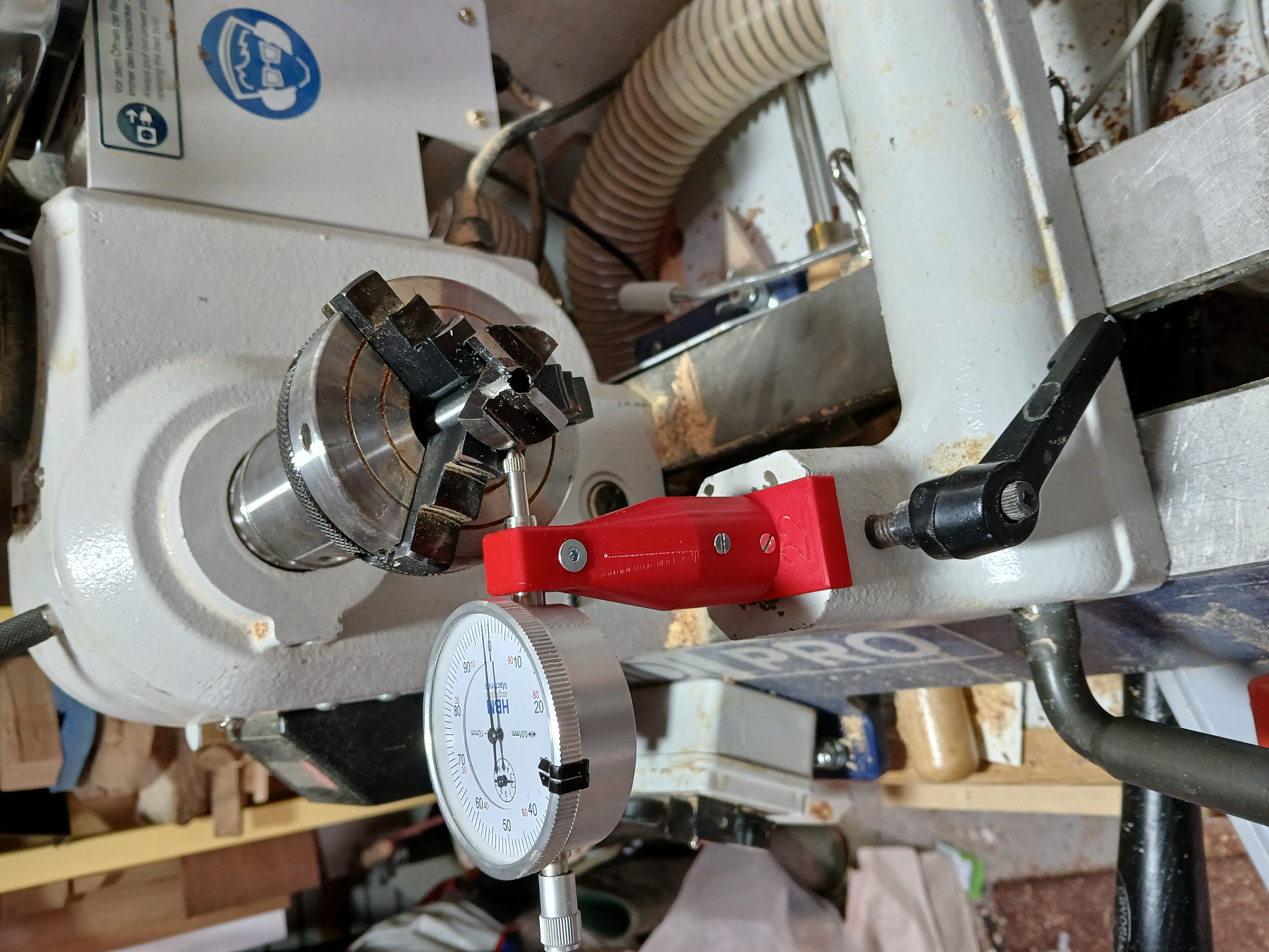 Micrometer (Dial Gauge) Holder for MidiPro Lathe
