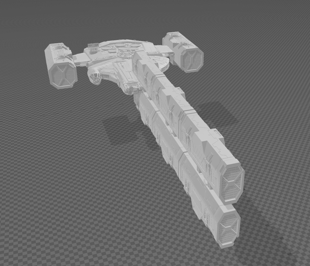 Star Wars YT-90 YT-1300 Corellian Heavy Freighter/ With and without cargo pods