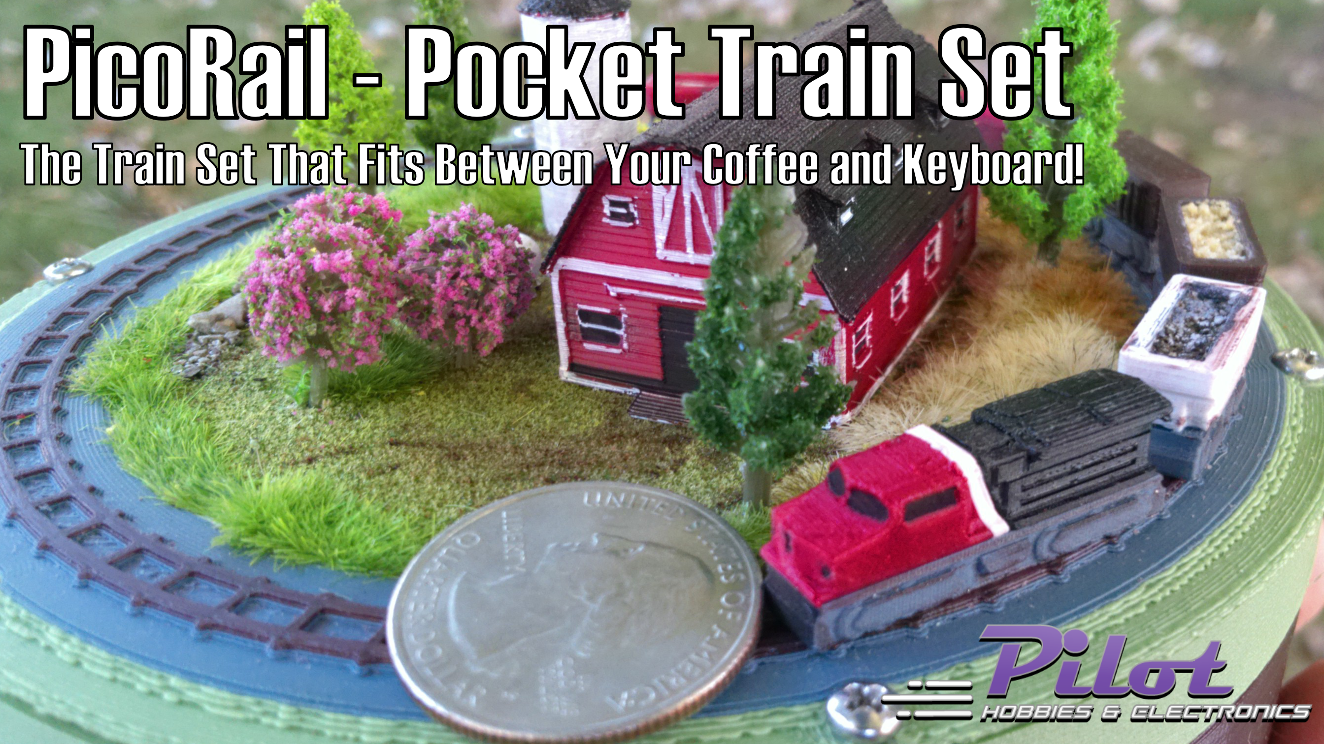 Miniatura 4 do modelo 3D PicoRail – Pocket Micro Train Set