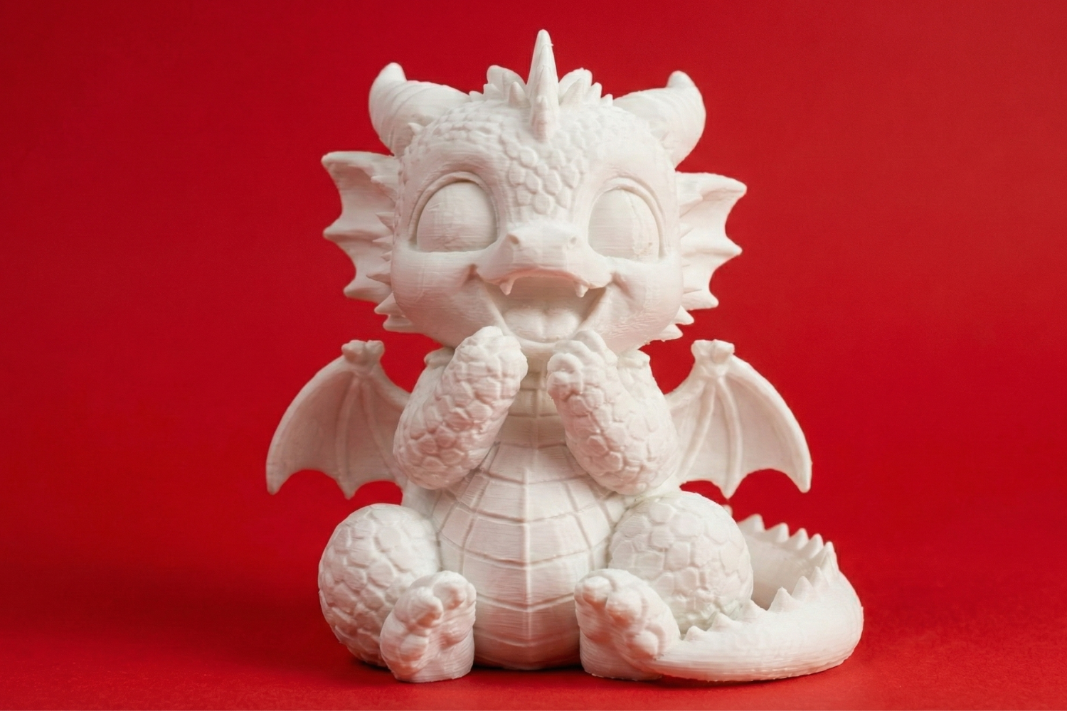 Excited Baby Dragon Figurine – Chibi Dragon