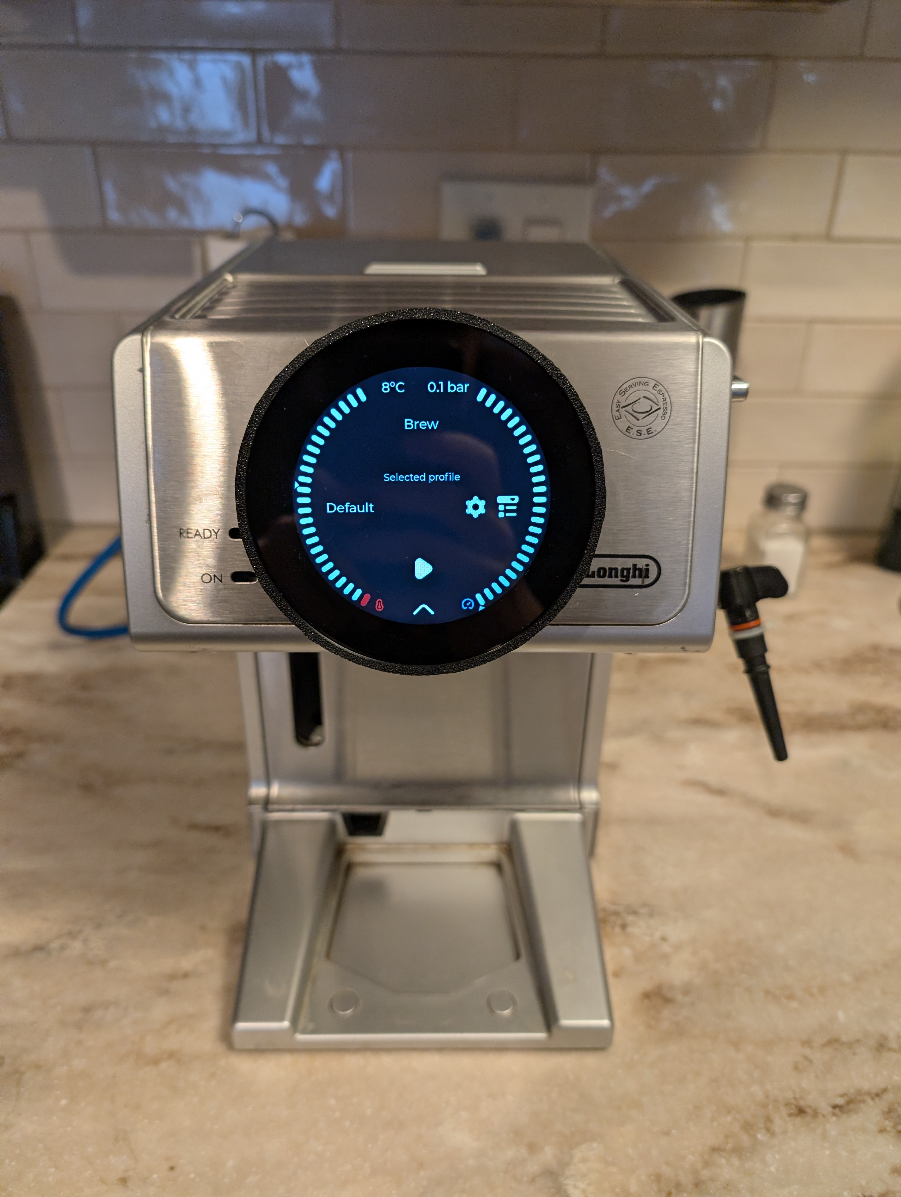 Delonghi ECP Front Panel for 2.8" LILYGO Screens