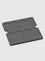 xTool F1 insert - wooden hearts