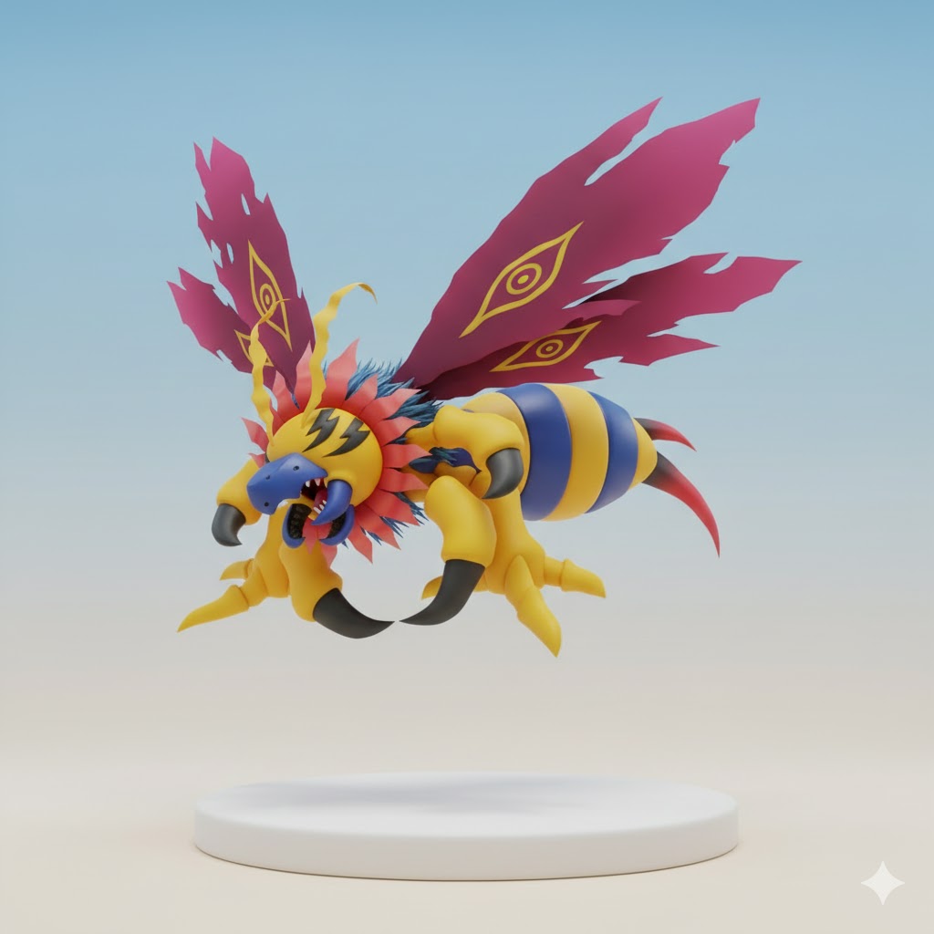 Flymon Digimon Creature Model