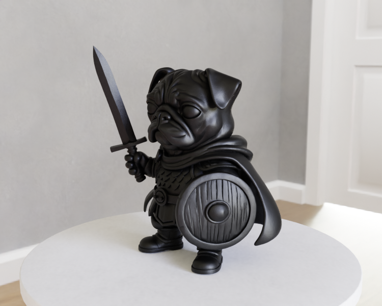 Pug with Sword and Shield — miniatura 7