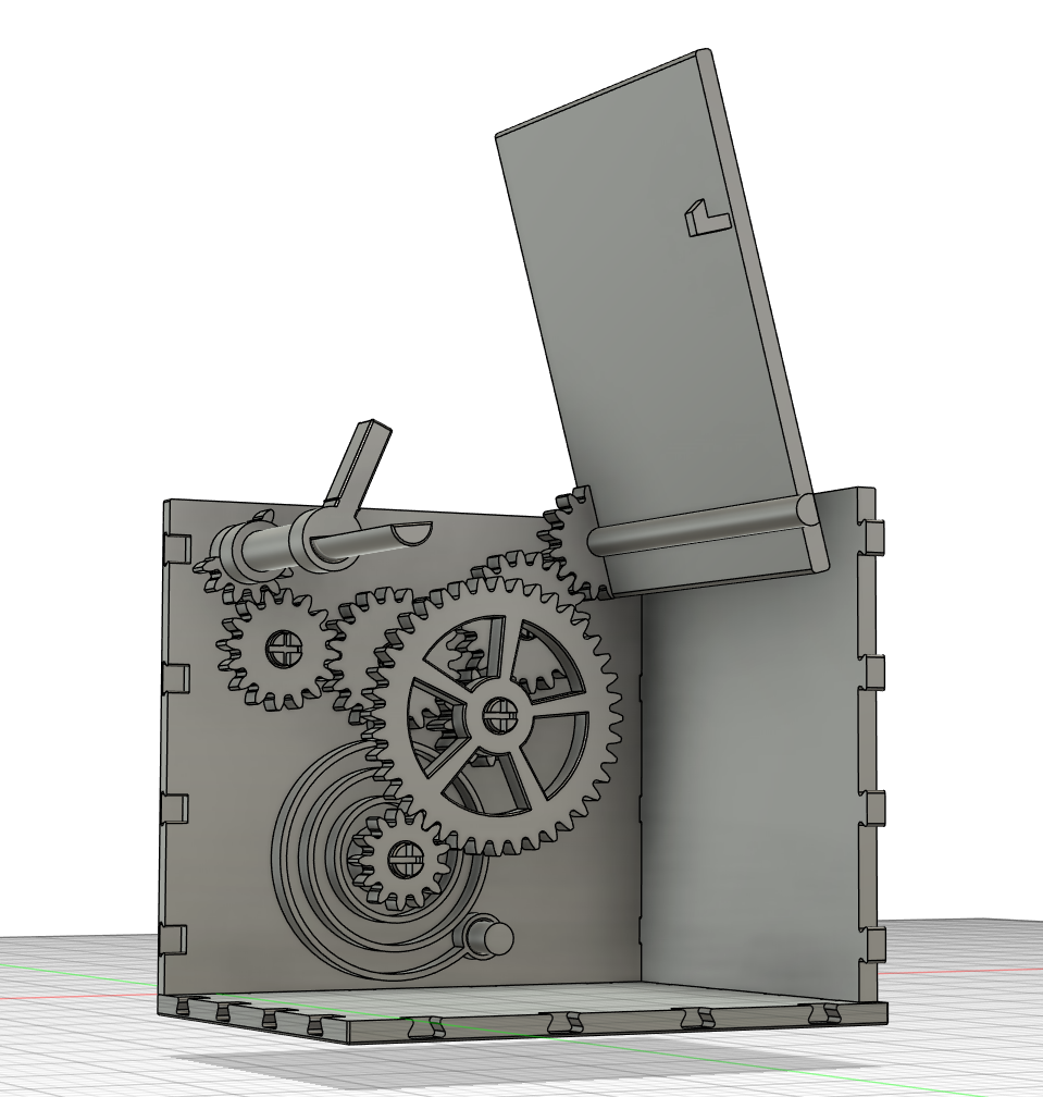 Pop Up Middle Finger Box - Spring Loaded, Fully 3D Printed, No Supports, Easy Assembly — thumbnail 4