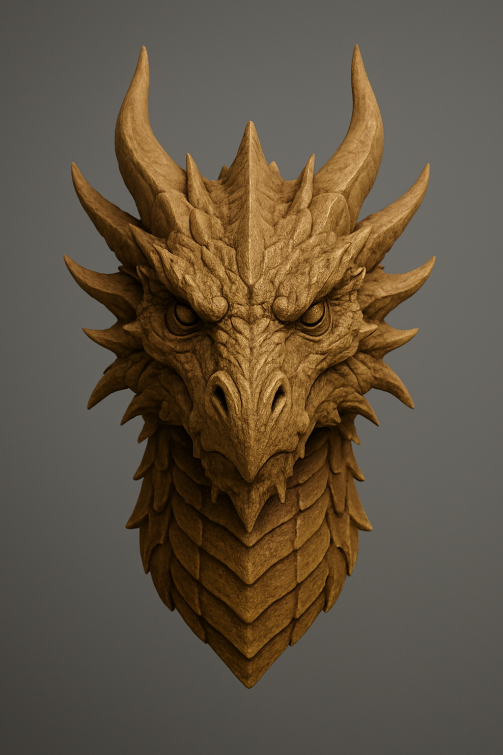 Wall-Mounted Dragon Head Decor