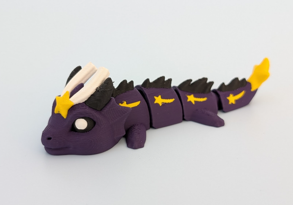 Starlight Dragon - Articulated Keychain Figure