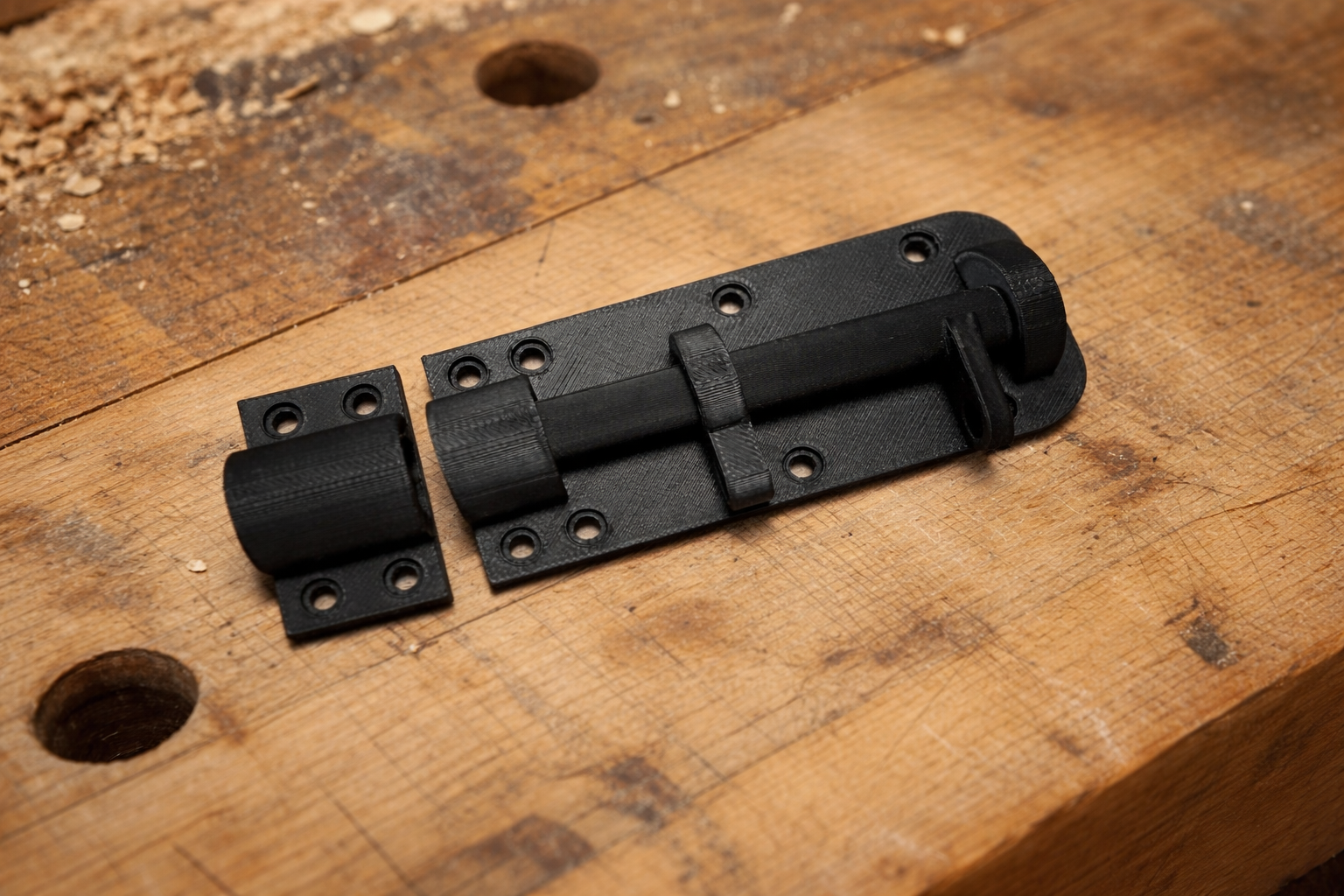 Bolt / Latch ( Print in Place )