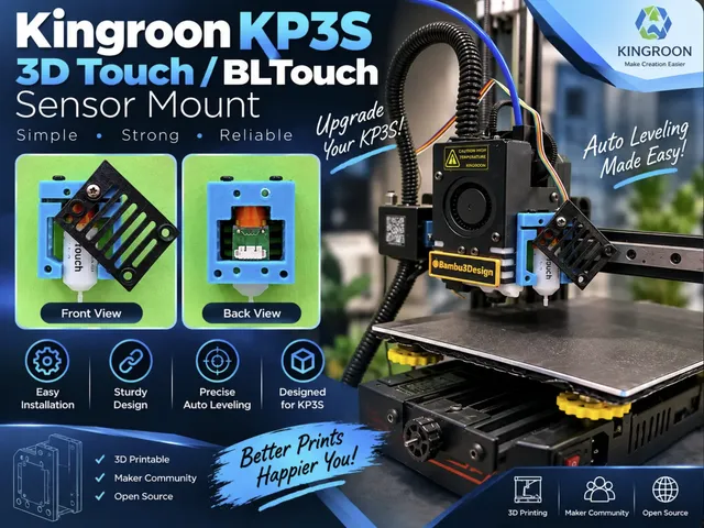 Kingroon KP3S 3D Touch / BLTouch Mount