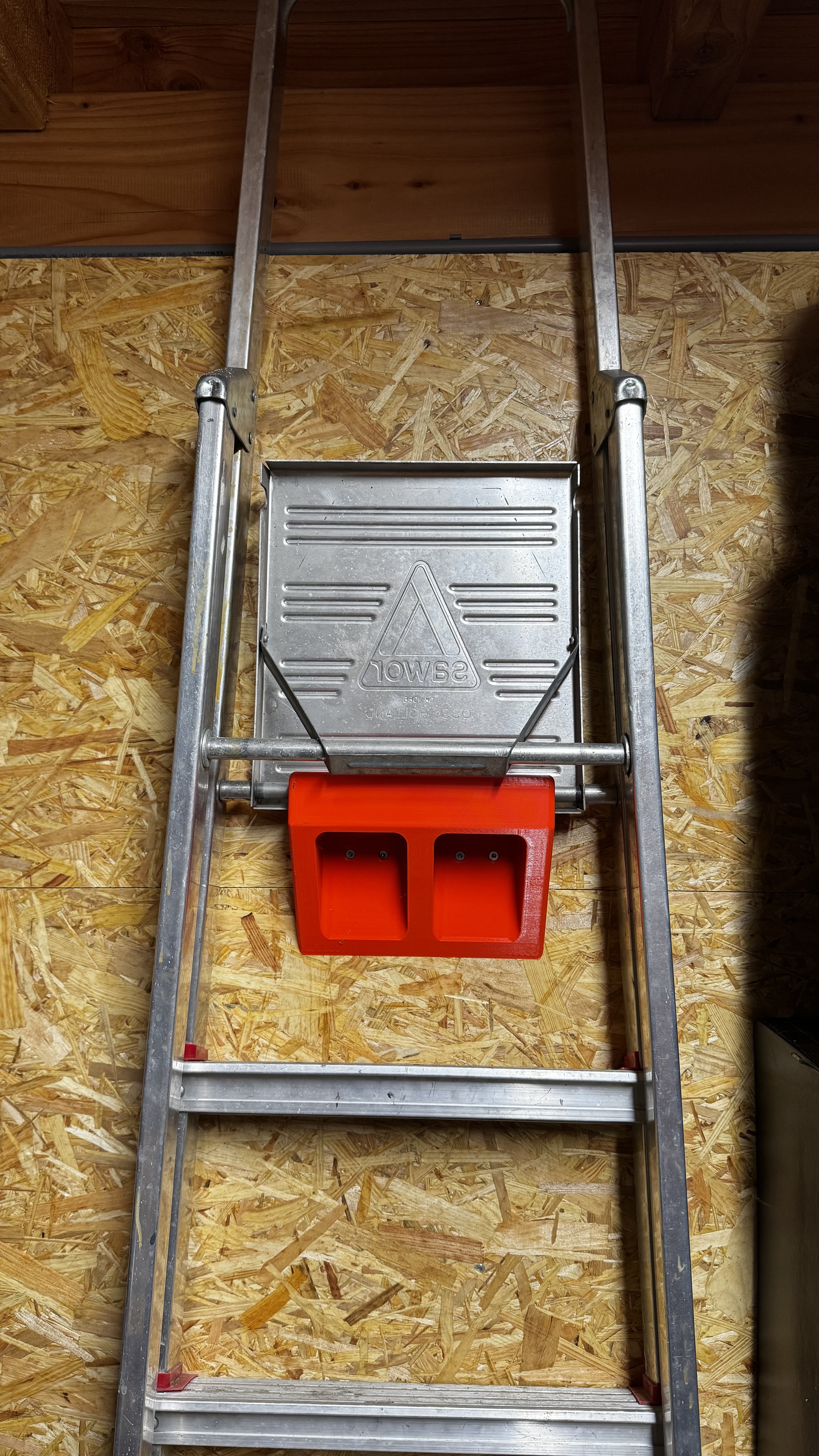 folding ladder holder