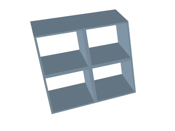 cubic 2x2 shelves