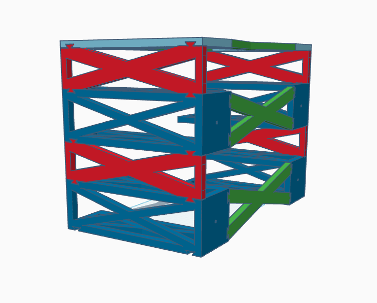 Miniatura 2 do modelo 3D Stackable Organizer Shelving System
