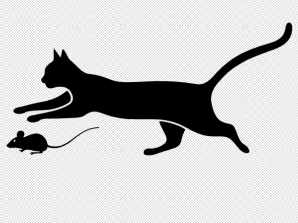 Cat & Mouse decoration 2d v.1