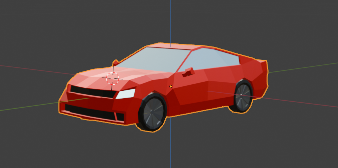 A low poly car