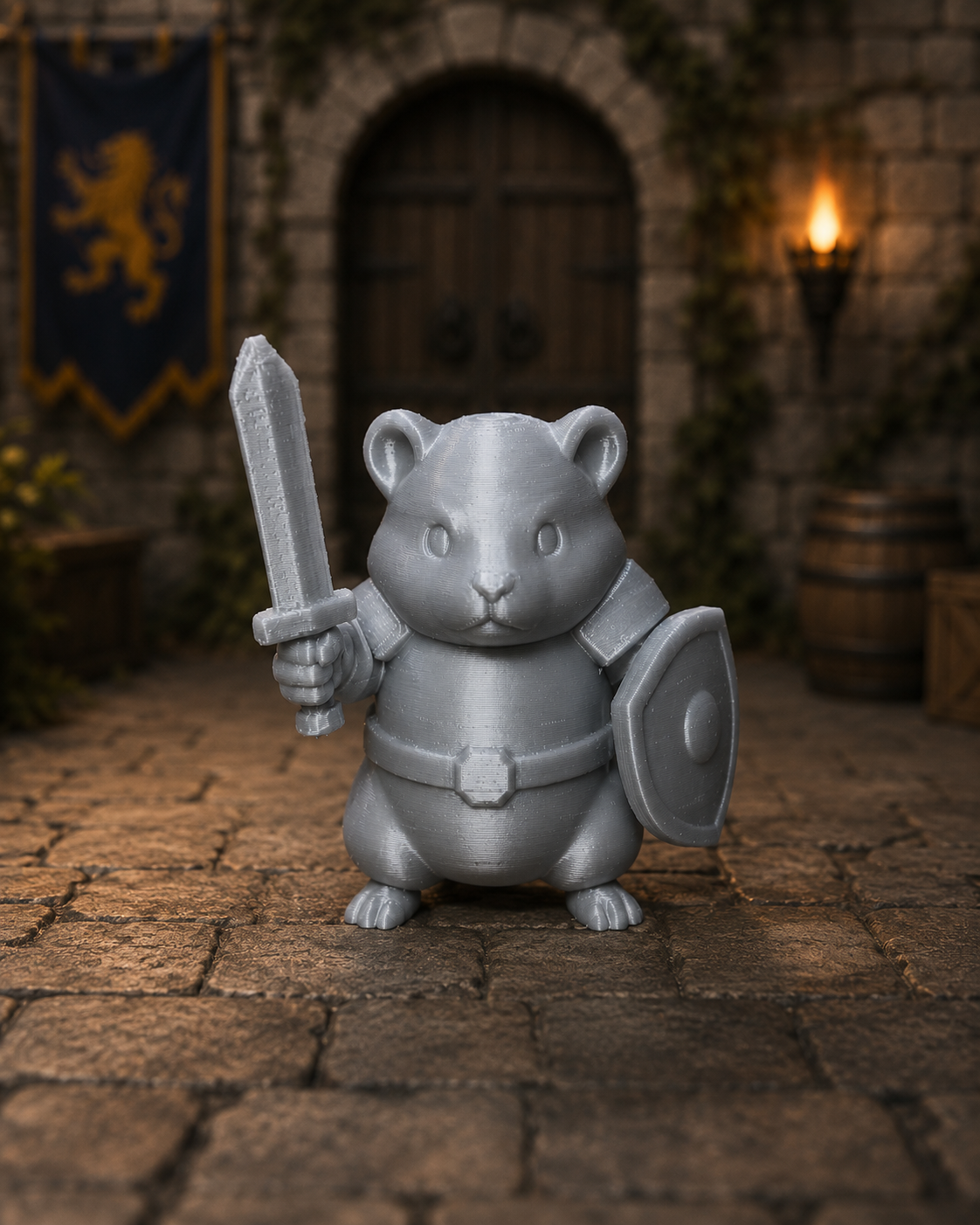 Fighting hamster