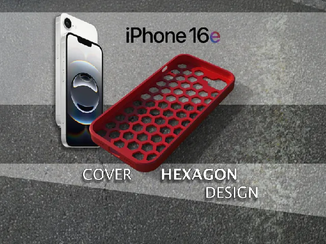 IPHONE 16e - Cover Hexagon Design
