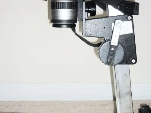Pentax camera holder for Bogen enlarger to be used as copy stand