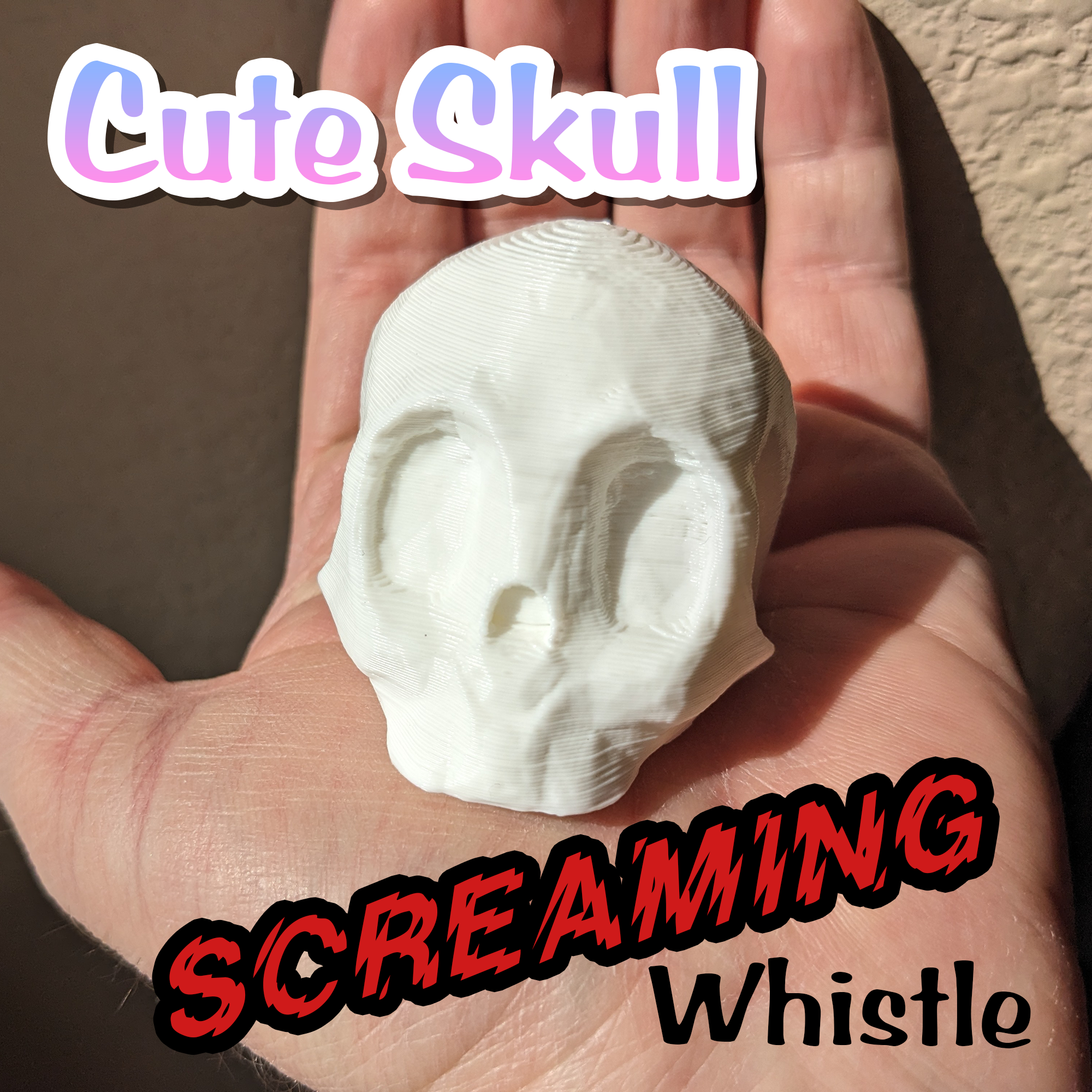 Cute Skull Screaming Whistle