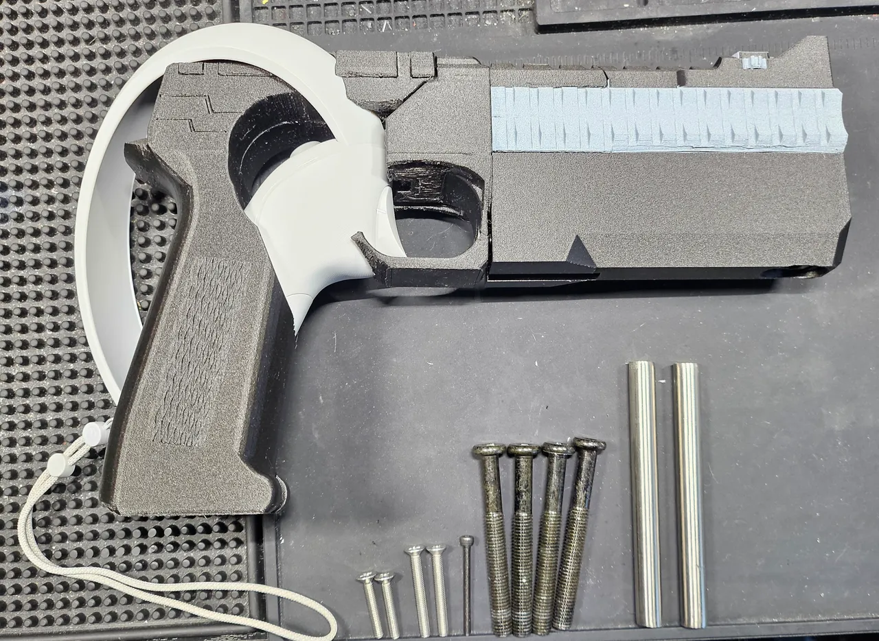 The Hand Cannon: Steel-Reinforced VR Pistol Frame (Pico 4) (826g