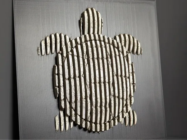 Turtle Layered Sculpture | Wall Art