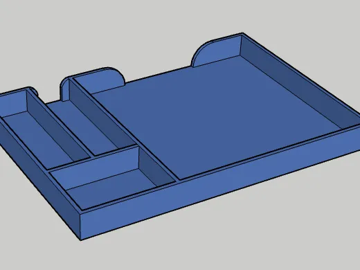 Sticky note desk organizer