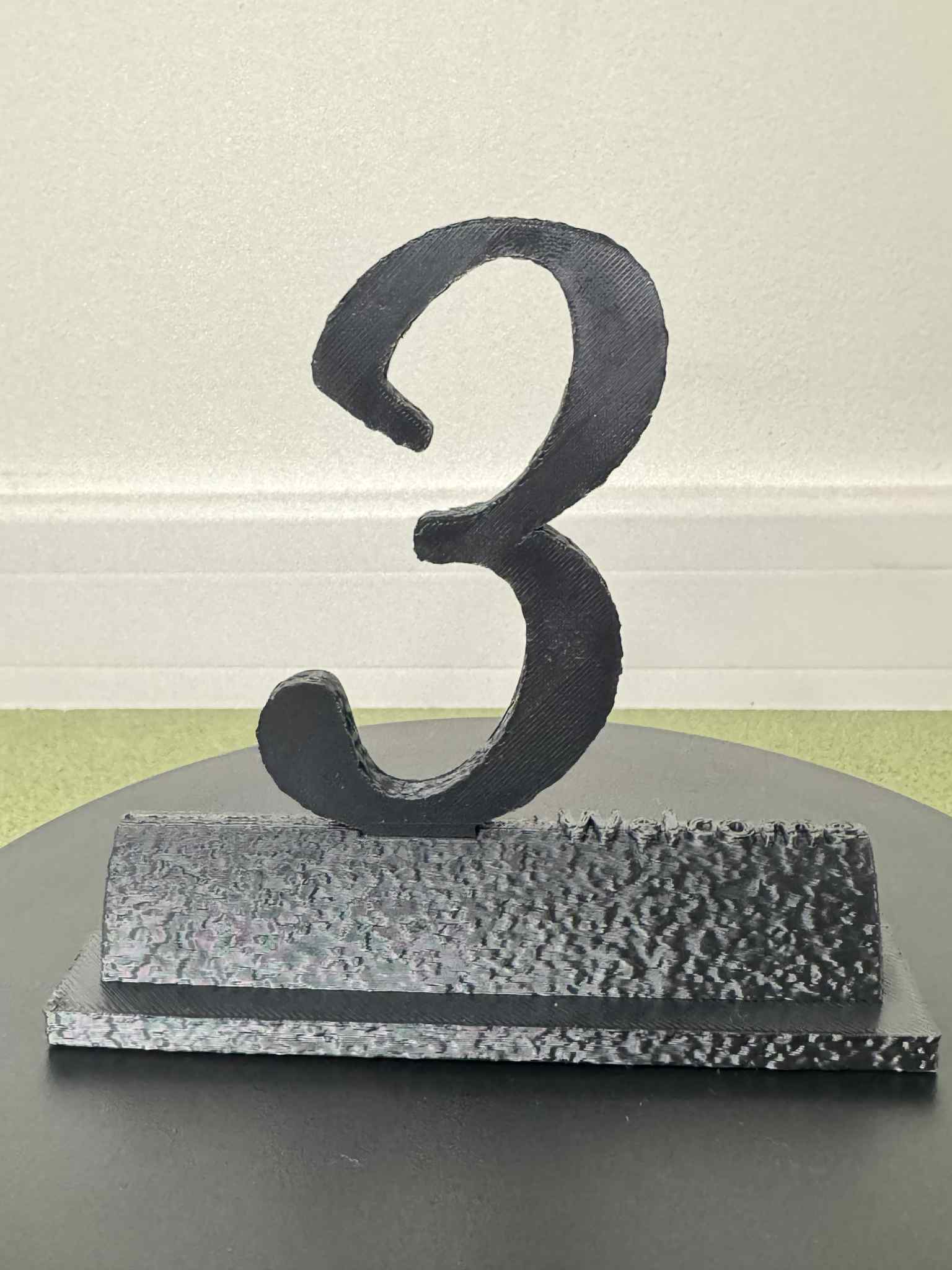Miniatura 2 do modelo 3D Custom Table Numbers Personalized