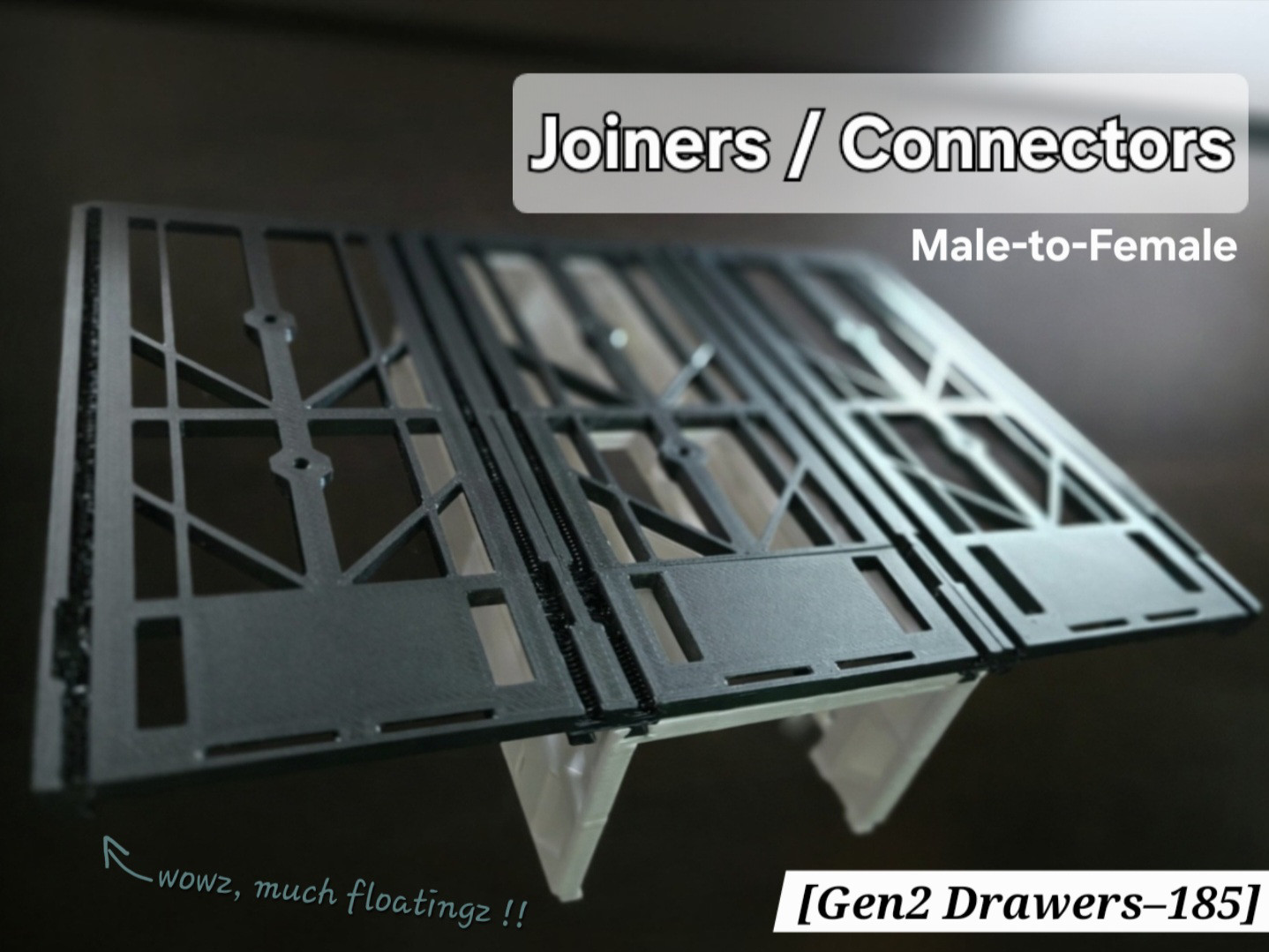 [Gen2 Drawer] Male-to-Female Rail Joiners/Connectors