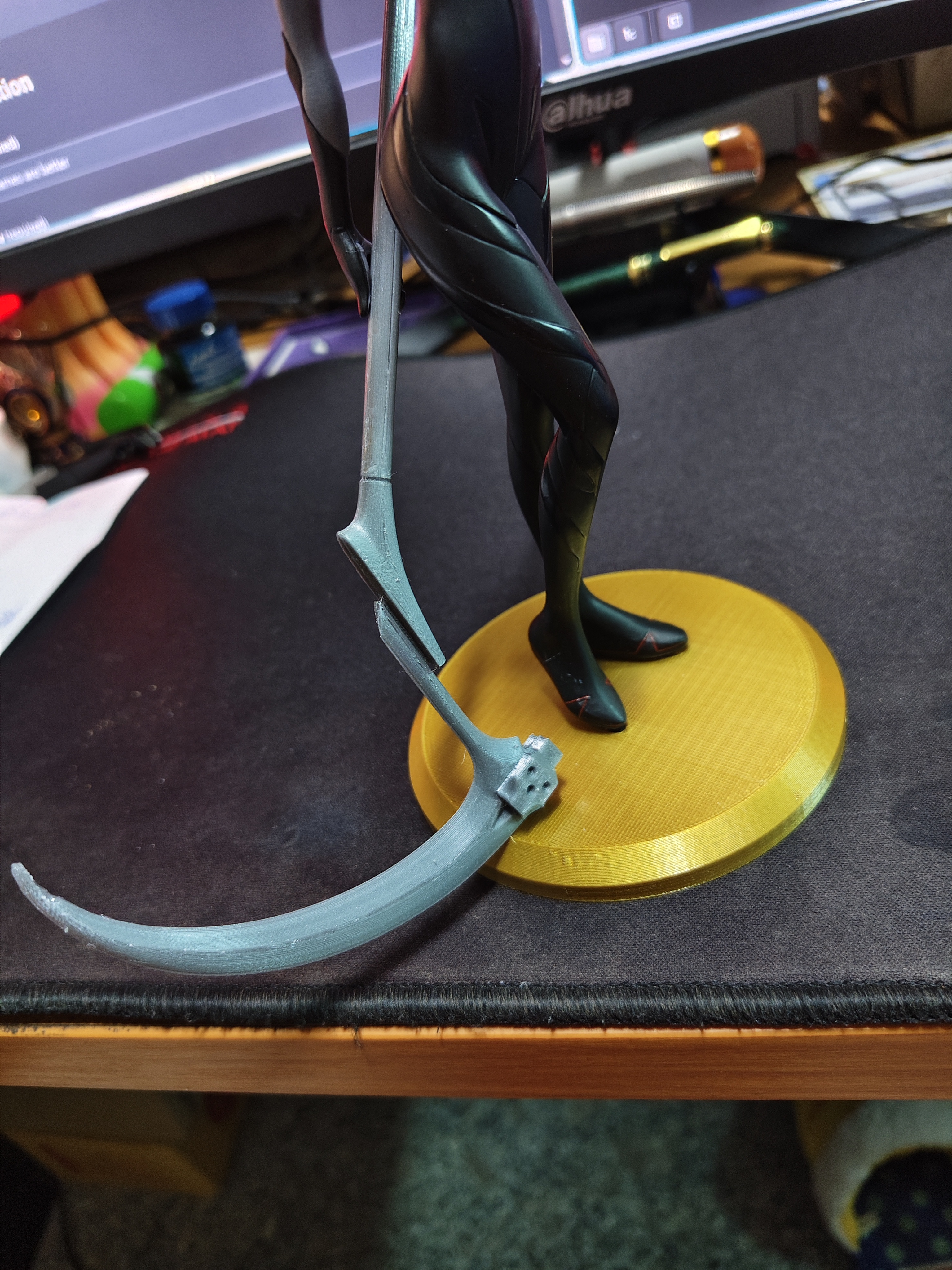 Parts for Sega Evangelion Rei Ayanami Black Plug Suit Scythe