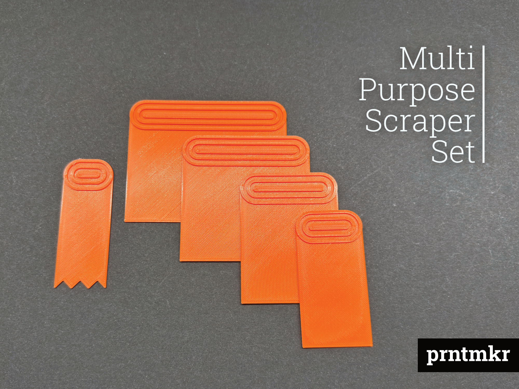 Multi Purpose Scraper Set - For household and 3D printers