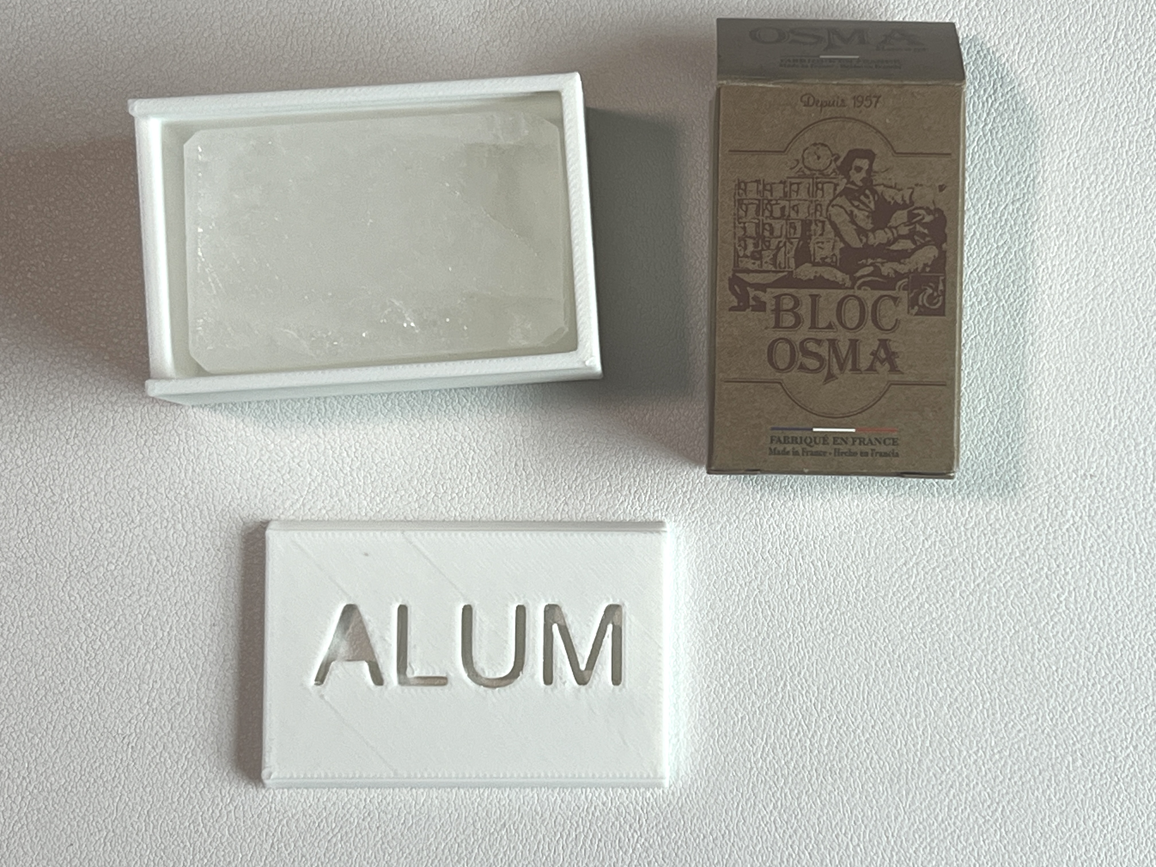 Osma Alum Block Container